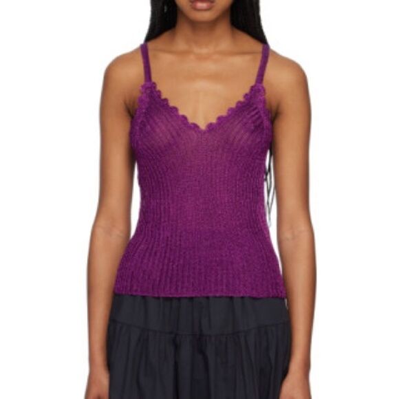 GANNI Metallic Strap Top - Picture 9 of 9